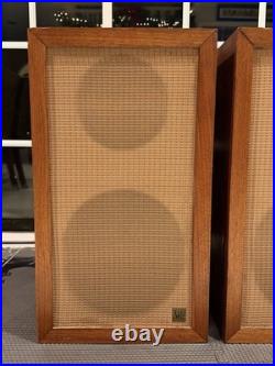 Pair Rare Acoustic Research AR1 AR-1 Speakers Cabinets w Altec 755A Loudspeakers