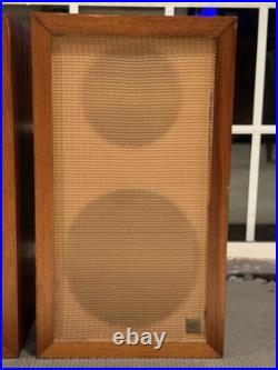 Pair Rare Acoustic Research AR1 AR-1 Speakers Cabinets w Altec 755A Loudspeakers