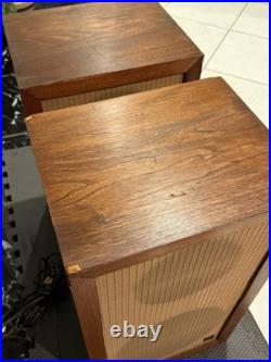 Pair Rare Acoustic Research AR1 AR-1 Speakers Cabinets w Altec 755A Loudspeakers
