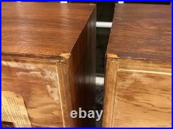 Pair Rare Acoustic Research AR1 AR-1 Speakers Cabinets w Altec 755A Loudspeakers
