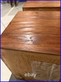 Pair Rare Acoustic Research AR1 AR-1 Speakers Cabinets w Altec 755A Loudspeakers