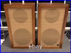 Pair Rare Acoustic Research AR1 AR-1 Speakers Cabinets w Altec 755A Loudspeakers