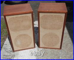 Pair Vintage Acoustic Research AR-2aX Three Way Speakers Tested1968