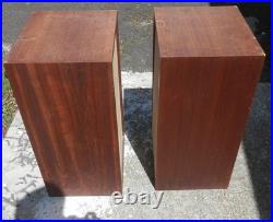 Pair Vintage Acoustic Research AR-2aX Three Way Speakers Tested1968