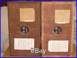 Pair Vintage Early Acoustic Research Ar-2ax 3-way Audiophile Speakers