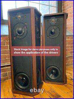 Pair of 8'' Woofers LF Drivers WithNew Foam for ALLISON TWO Loudspeakers-XLNT