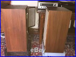 Pair of AR-3a Speakers in Oiled Walnut Veneer Cabinets Really Nice Condition