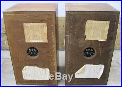 Pair of Acoustic Research AR-5 Vintage Speakers Working, foam surrounds gone