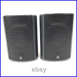 Pair of Acoustic Research AR Wall Mountable 2way Speakers Black Tested