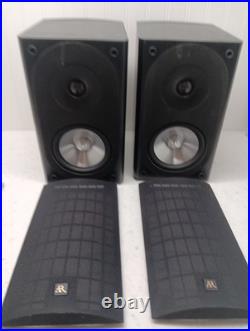 Pair of Acoustic Research VP series Loud speakers ARVP25 with mounts black