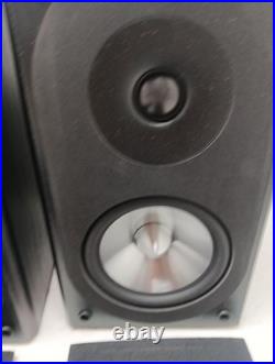 Pair of Acoustic Research VP series Loud speakers ARVP25 with mounts black