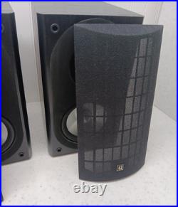 Pair of Acoustic Research VP series Loud speakers ARVP25 with mounts black