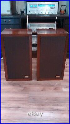 Pair of Vintage ACOUSTIC RESEARCH AR-3a AR3A SPEAKERS New Surrounds PRO Restored