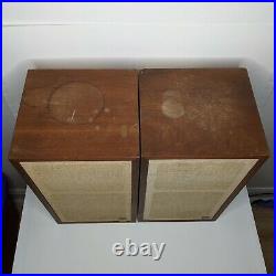 Pair of Vintage AR 4X Acoustic Research Bookshelf Speakers Oiled Walnut 1960's