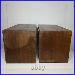 Pair of Vintage AR 4X Acoustic Research Bookshelf Speakers Oiled Walnut 1960's