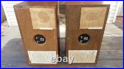 Pair of Vintage AR 4X Acoustic Research Bookshelf Speakers Walnut 1960's