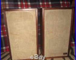 Pair of Vintage Acoustic Research 2ax Speakers Restored Walnut