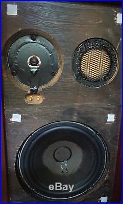 Pair of Vintage Acoustic Research 2ax Speakers Restored Walnut