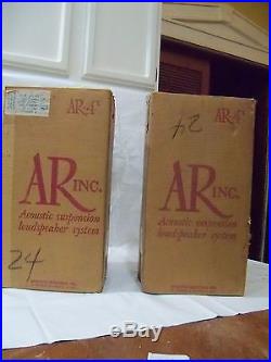 Pair of Vintage Acoustic Research AR-4X Two-Way Speakers