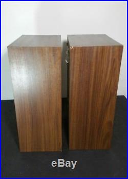 Pair of Vintage Acoustic Research AR-7 Bookshelf Speakers Needs refoam