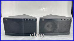 Pair of Vintage Acoustic Research AR Powered Partner 570 Wedge Speakers AV750/57