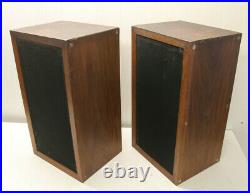 Pair vintage Acoustic Research AR-3 Speakers CHECK EM OUT AS-IS