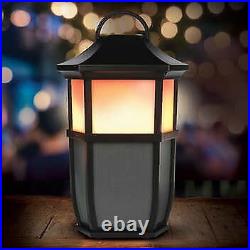 Portable Outdoor Wireless Speaker with Led Flickering Flame Light