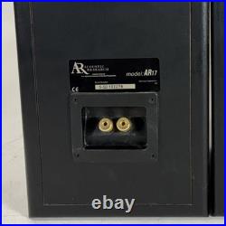 RARE Acoustic Research AR17 Bookshelf Speakers 2.0 Channel Wired Black Pair
