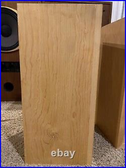 RARE Early Vintage Acoustic Research AR3 Speakers Early Mid Fully Restored EXC