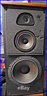 RARE- MINT! AR Acoustic Research TSW-610 Vintage 3 Way audiophile Speakers