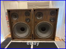 RDL Mark IV Vintage Speakers 15 Woofers 3-Way Refoamed 8 Ohms Tested Working