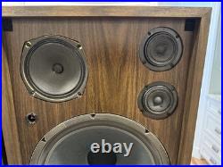 RDL Mark IV Vintage Speakers 15 Woofers 3-Way Refoamed 8 Ohms Tested Working