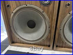 RDL Mark IV Vintage Speakers 15 Woofers 3-Way Refoamed 8 Ohms Tested Working