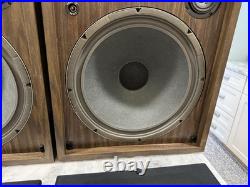 RDL Mark IV Vintage Speakers 15 Woofers 3-Way Refoamed 8 Ohms Tested Working