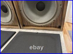 RDL Mark IV Vintage Speakers 15 Woofers 3-Way Refoamed 8 Ohms Tested Working