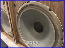 RDL Mark IV Vintage Speakers 15 Woofers 3-Way Refoamed 8 Ohms Tested Working