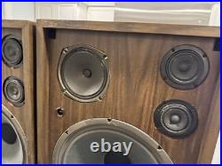 RDL Mark IV Vintage Speakers 15 Woofers 3-Way Refoamed 8 Ohms Tested Working