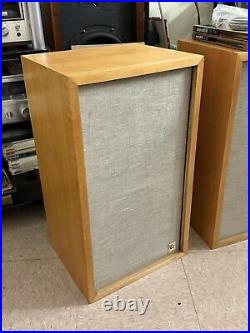 Rare Acoustic Research AR2A Speakers Fully Restored Blonde Cabinets