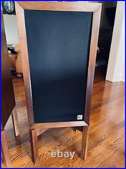 Rare Acoustic Research AR3 Speakers Mahagony Cabinets with/original Stands