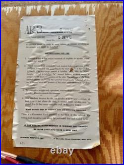 Rare Acoustic Research AR-3 Speakers. With stand. All original