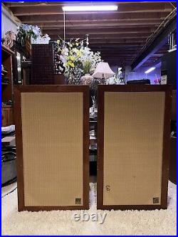 Rare Acoustic Research AR-3 Speakers in Mahogany Finish