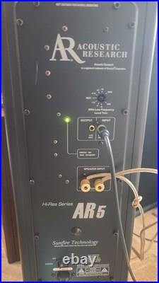 Rare PAIR Acoustic Research AR-5 HiRes Series Updated And Upgraded
