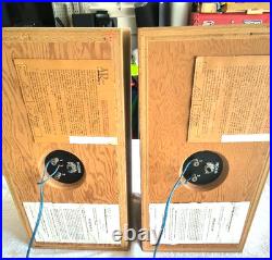 Rare Vintage Acoustic Research AR-4x Bookshelf Speakers Blond Birch Tested