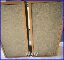 Rare Vintage Acoustic Research AR-4x Bookshelf Speakers Blond Birch Tested