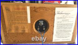 Rare Vintage Acoustic Research AR-4x Bookshelf Speakers Blond Birch Tested