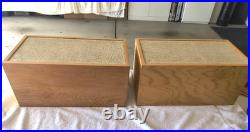 Rare Vintage Acoustic Research AR-4x Bookshelf Speakers Blond Birch Tested