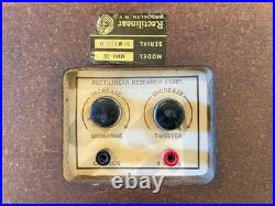 Rare Vintage Rectilinear Mini-III Bookshelf Speaker Pair (Early 1970s)