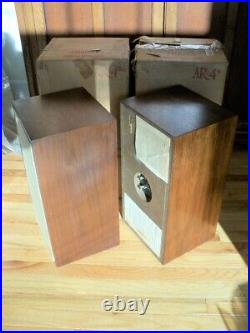 Restored Acoustic Research AR-4x Vintage Speakers in ORIGINAL Boxes