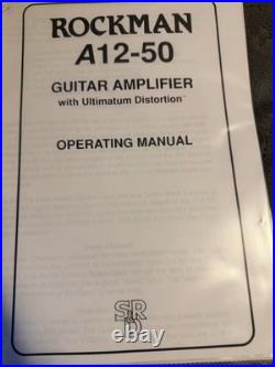Rockman SR&D A12-50 Amp w built in Ultimatum Distortion Generator 2 of 2 #078