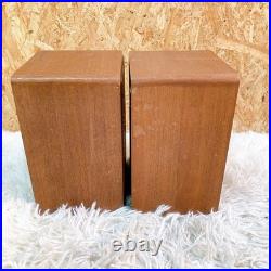 SANSUI SP-M1 Speaker Pair One Tweeter No Sound For Parts or Repair Bookshelf 50W
